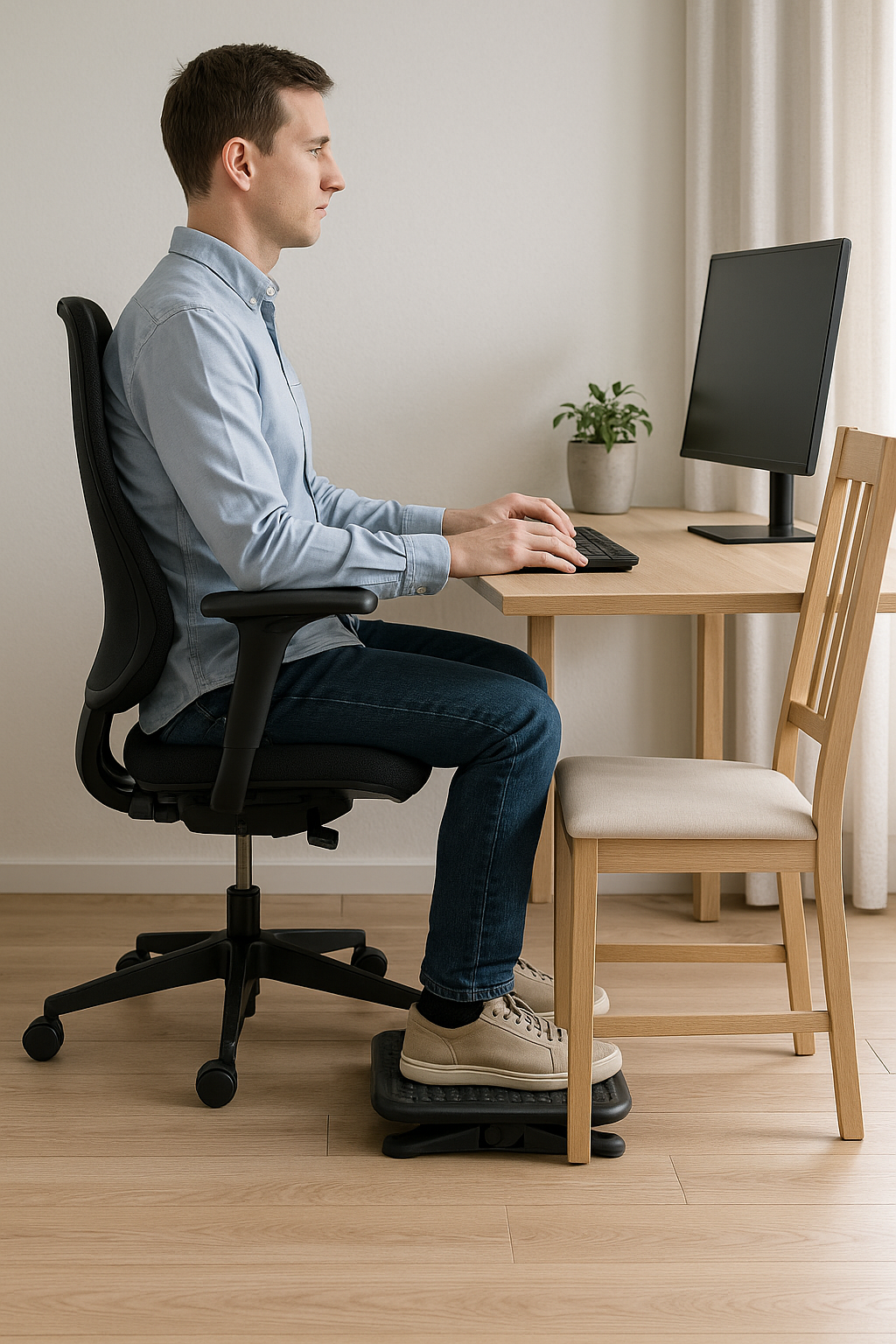 Optimal siddehøjde til komfort og ergonomi