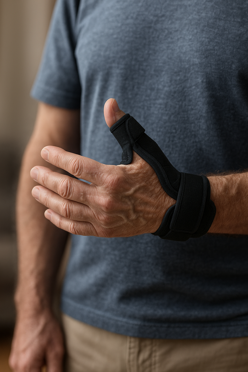Tommelfingerskinne til effektiv lindring af slidgigt