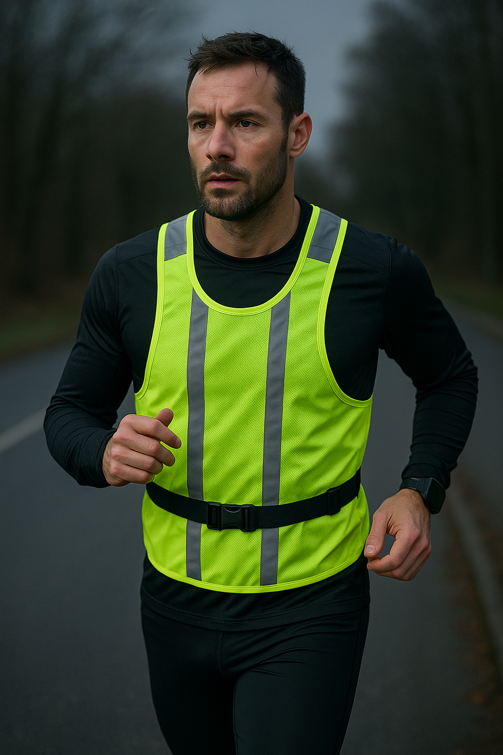 Refleksvest løb der giver synlighed og komfort i mørket
