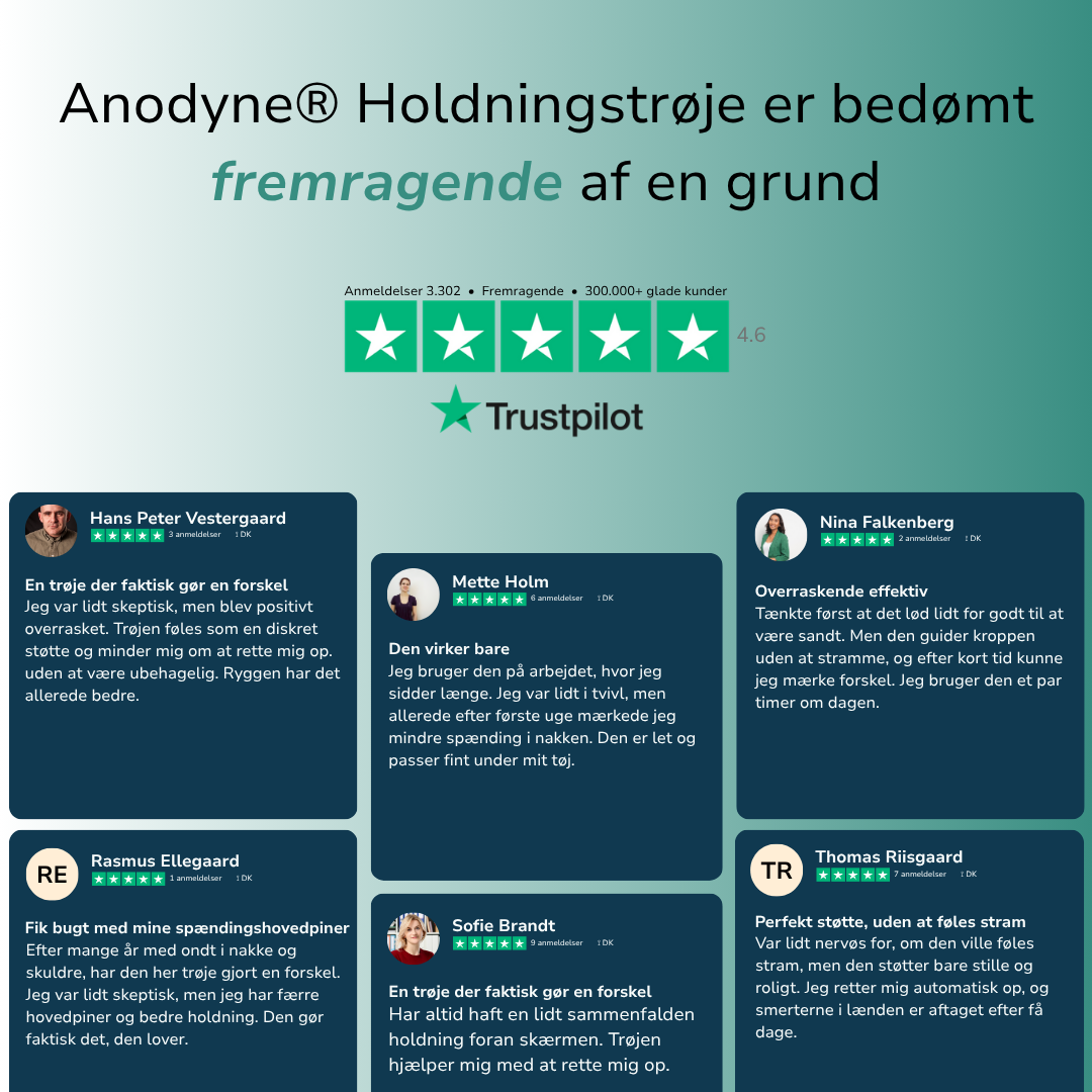 Anodyne® Holdningstrøje til mænd