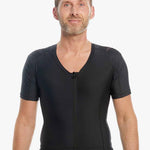 men's posture shirt i sort med lynlås