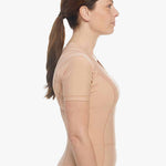 posture shirt zipper i nude set forfra 